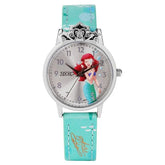 Zoop By Titan Disney Princess Quartz Analog Silver Dial Leather Strap Watch For Kids 26050sl01