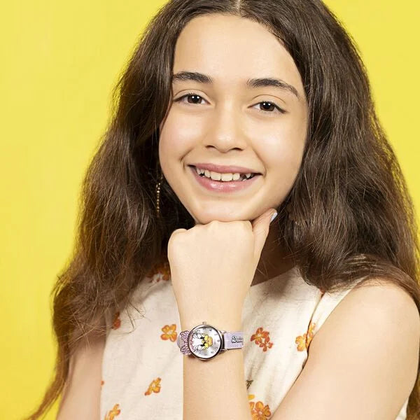 Zoop Disney Daisy Duck Analog Watch for Girls Kids, from House of Titan 26055sl01 - KRISHNA WATCH COMPANY
