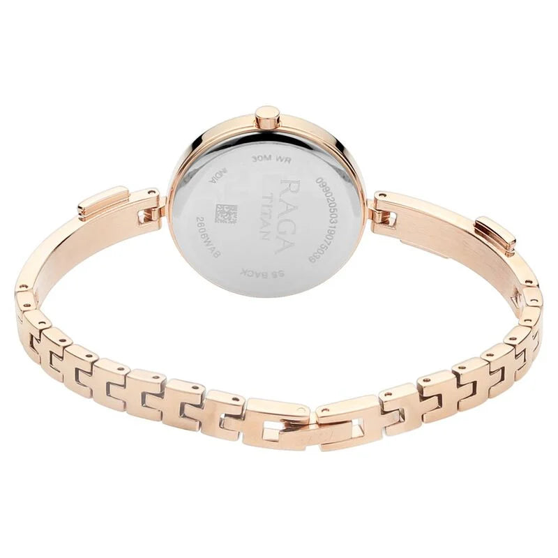Titan Raga Viva Mother of Pearl Dial Women Watch With Metal Strap 2606WM04 - KRISHNA WATCH COMPANY
