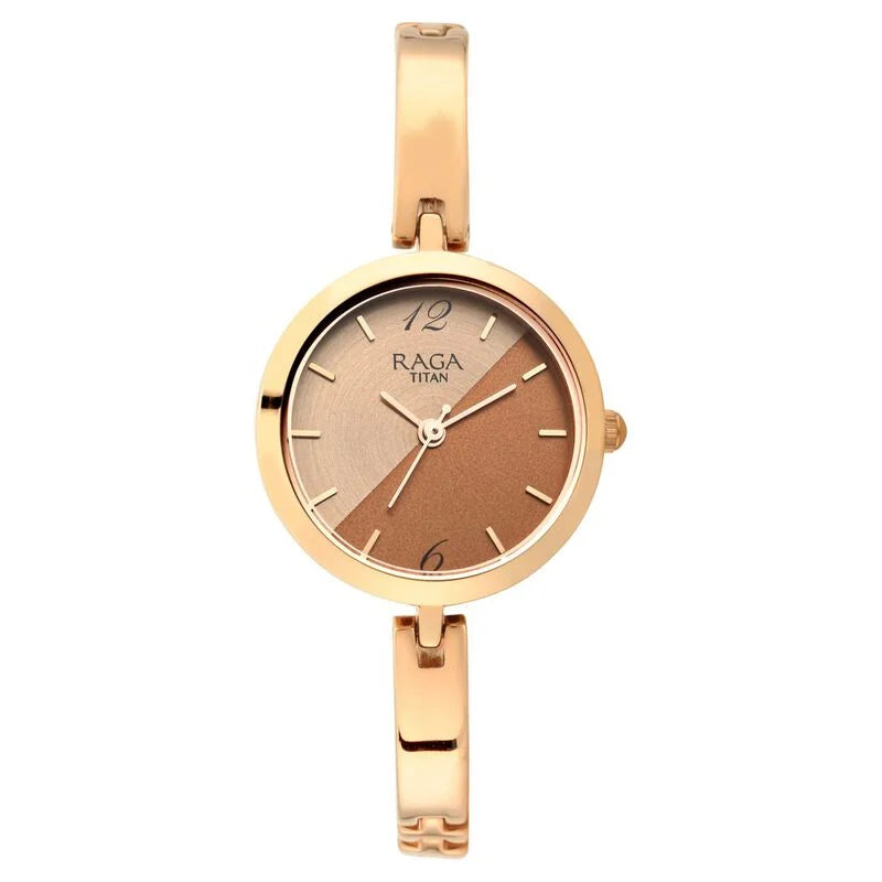 Titan Raga Viva Bicolour Dial Women Watch With Metal Strap - 2606WM07 - KRISHNA WATCH COMPANY