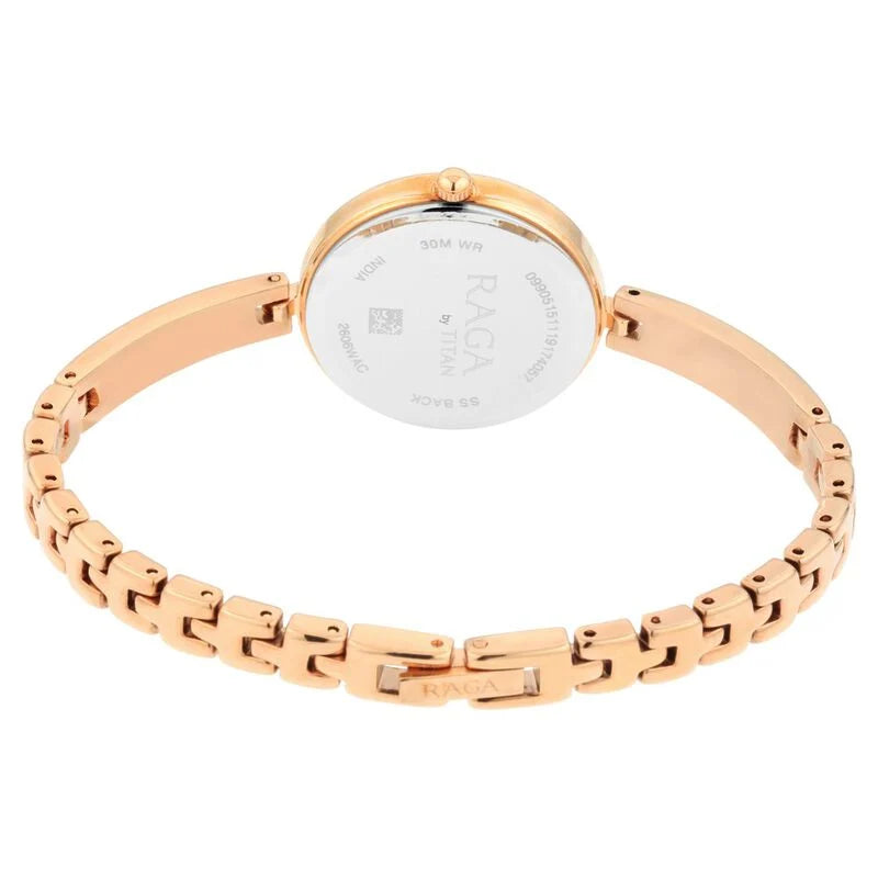 Titan Raga Viva Bicolour Dial Women Watch With Metal Strap - 2606WM07 - KRISHNA WATCH COMPANY