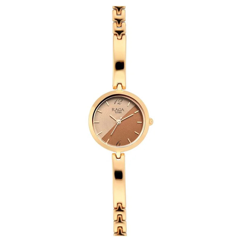 Titan Raga Viva Bicolour Dial Women Watch With Metal Strap - 2606WM07 - KRISHNA WATCH COMPANY