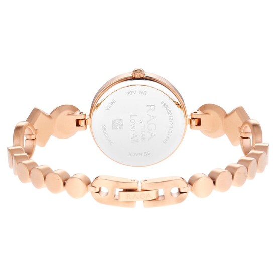 Titan Love All Watch with Pink Dial & Brass Strap NQ2606WM10 - KRISHNA WATCH COMPANY