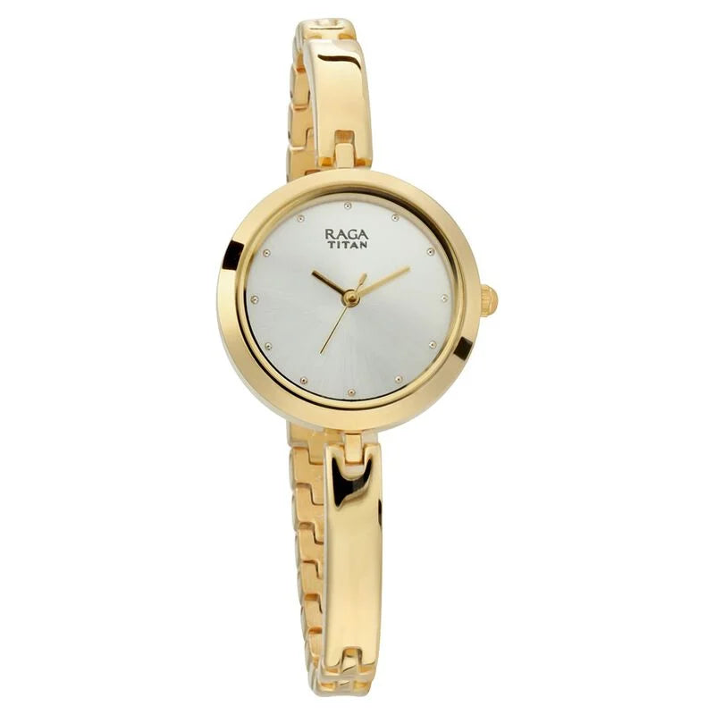 Titan Raga Viva Silver Dial Women Watch With Metal Strap 2606YM04 - KRISHNA WATCH COMPANY