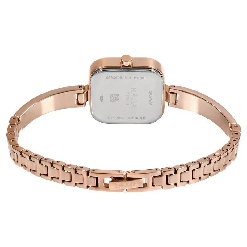 Titan Raga Viva Rose Gold Dial Women Watch With Metal Strap / 2607WM01 - KRISHNA WATCH COMPANY