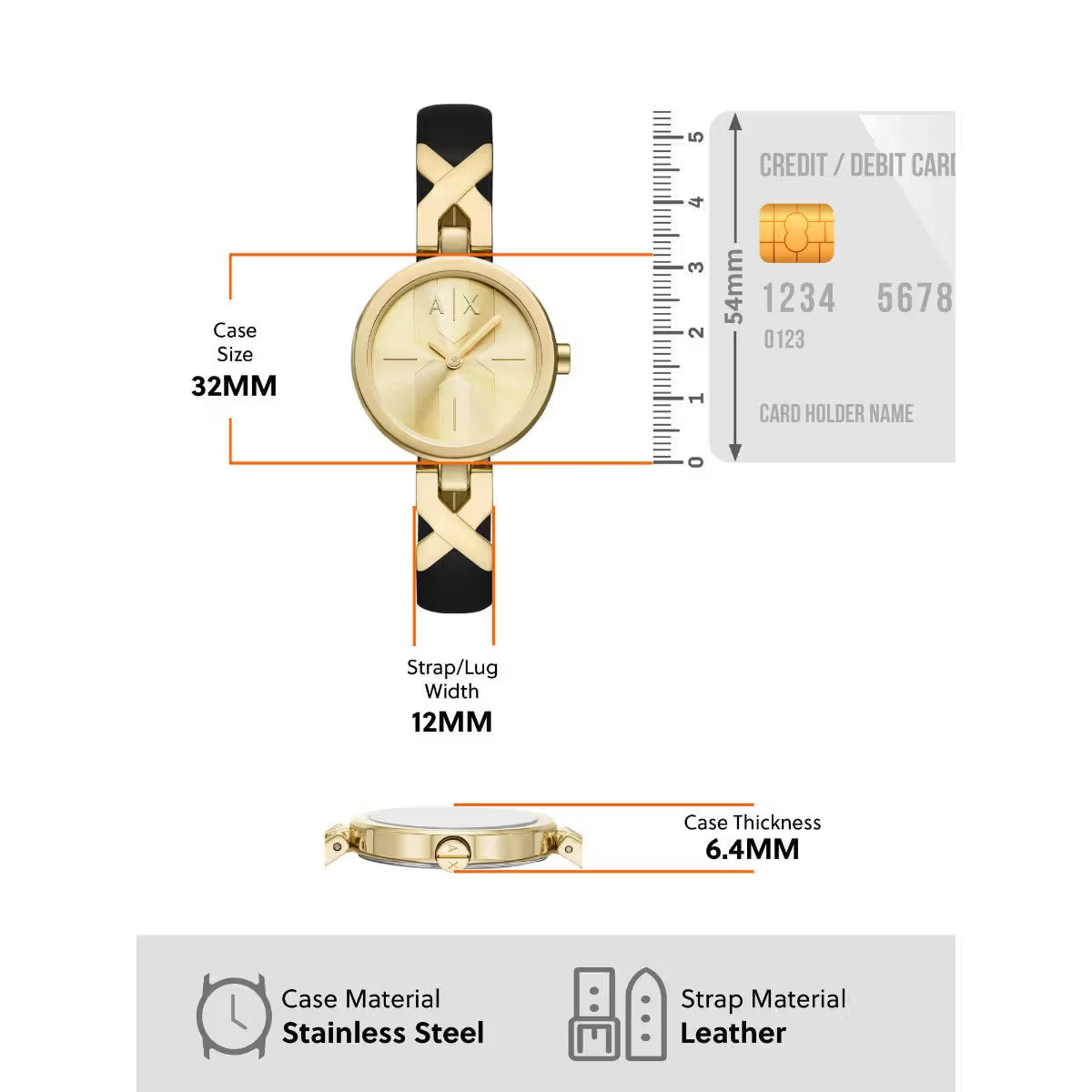 Armani Exchange Analog Watch For Women AX5833 - KRISHNA WATCH COMPANY