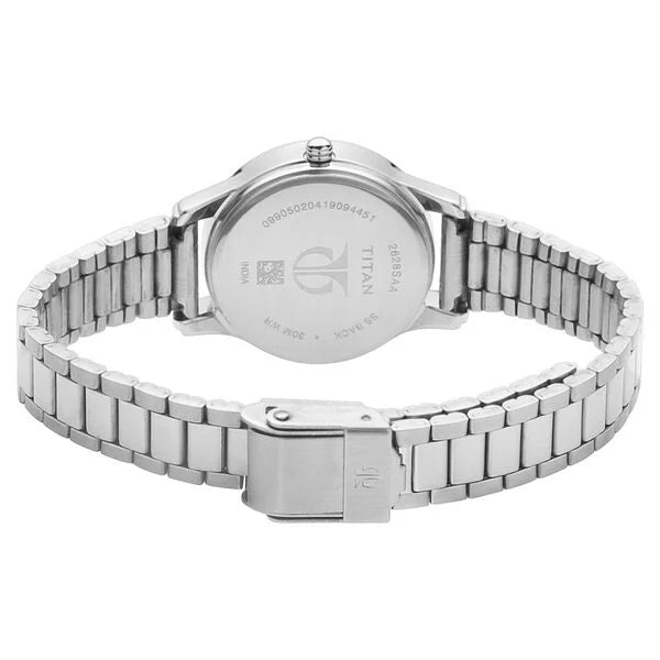 Titan Quartz Analog with Date Watch for Women - 2628SM01 - KRISHNA WATCH COMPANY