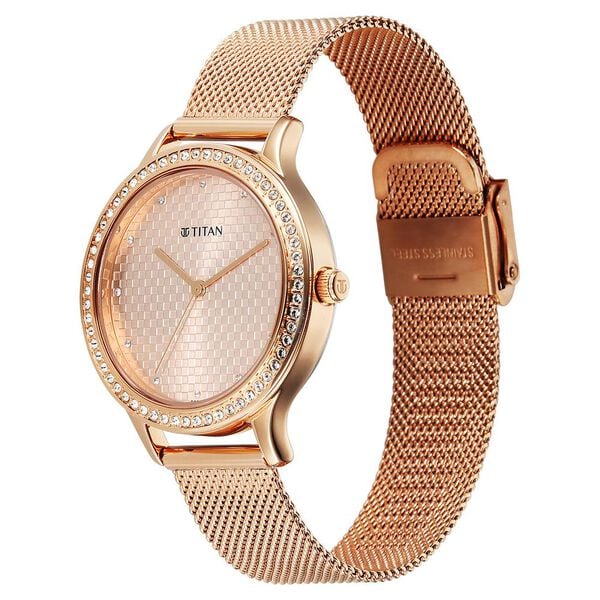 Titan Purple Superheads Quartz Analog Watch For Women - 2634WM06 - KRISHNA WATCH COMPANY