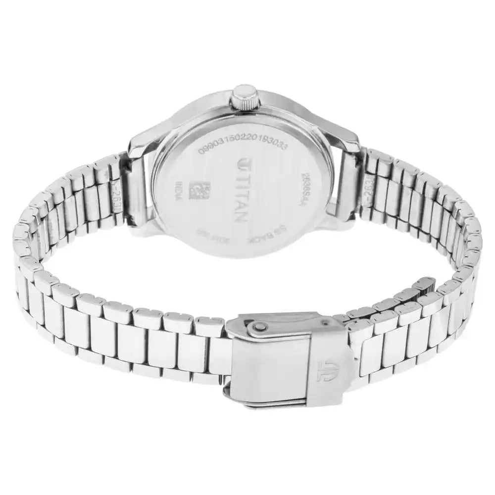 Titan Blue Dial Silver Stainless Steel Strap Watch 2574SM01 - KRISHNA WATCH COMPANY