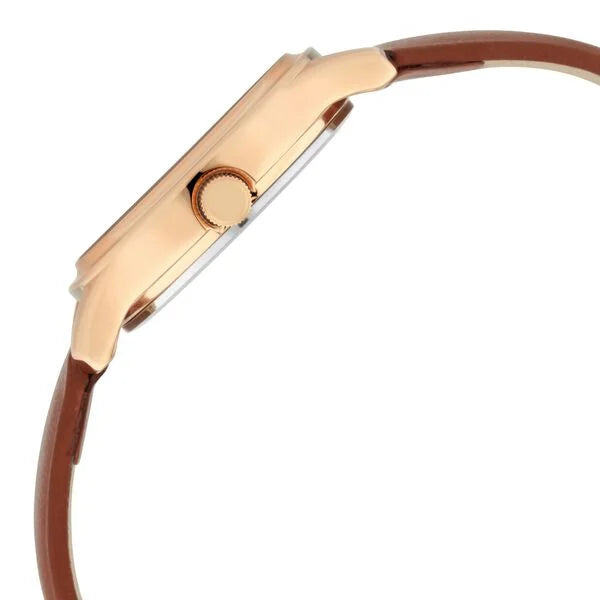 Titan Quartz Analog Silver Dial Leather Strap Watch for Women - 2638WL01 - KRISHNA WATCH COMPANY