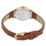 Titan Quartz Analog Silver Dial Leather Strap Watch for Women - 2638WL01 - KRISHNA WATCH COMPANY