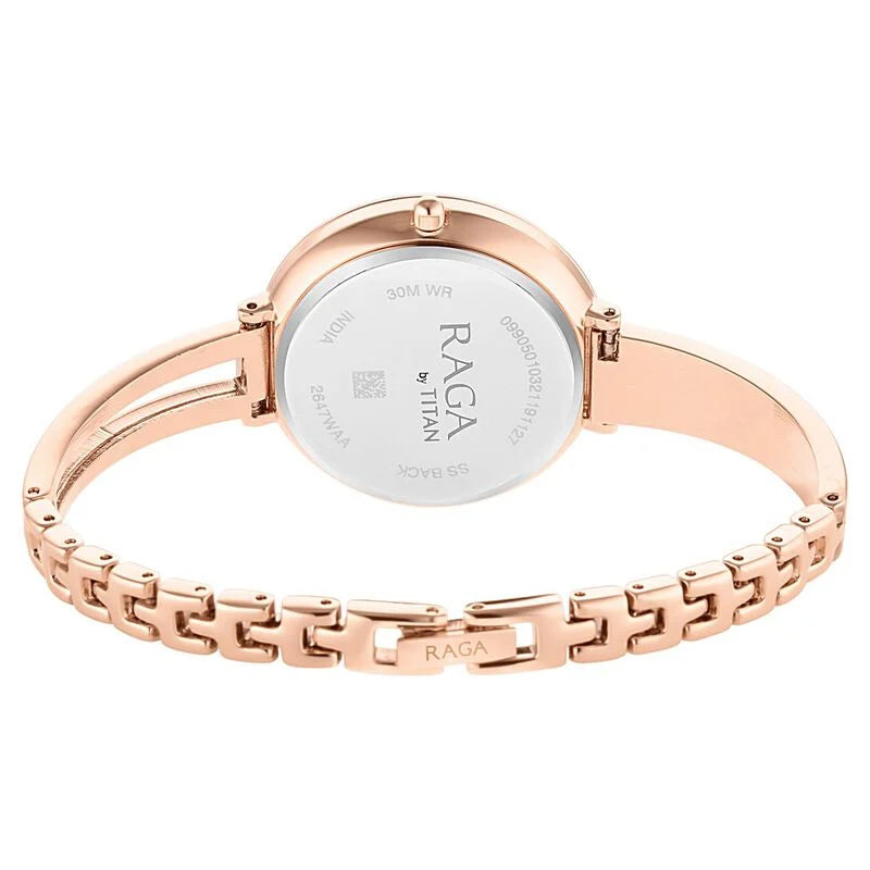 Titan Raga Viva Rose Gold Dial Women Watch With Metal Strap - 2647WM01