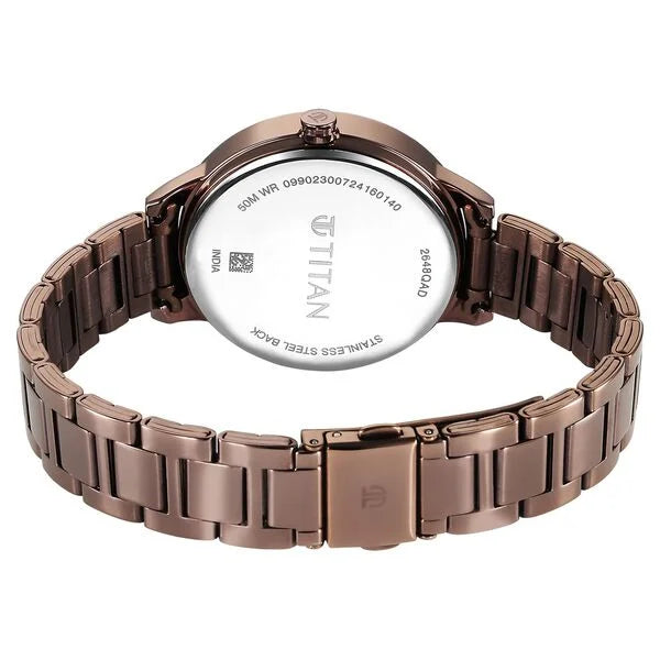 Titan Razzle Dazzle Quartz Analog Watch For Women - 2648QM02 - KRISHNA WATCH COMPANY