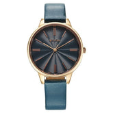 Titan Neo Quartz Analog Blue Dial Leather Strap Watch For Women 2648wl08