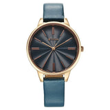 Titan Neo Quartz Analog Blue Dial Leather Strap Watch For Women 2648wl08