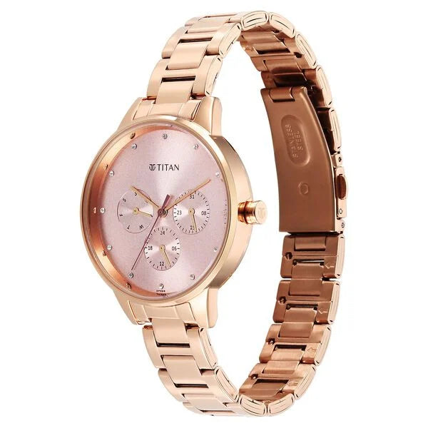 Titan Razzle Dazzle Quartz Analog Watch For Women - 2648WM08 - KRISHNA WATCH COMPANY