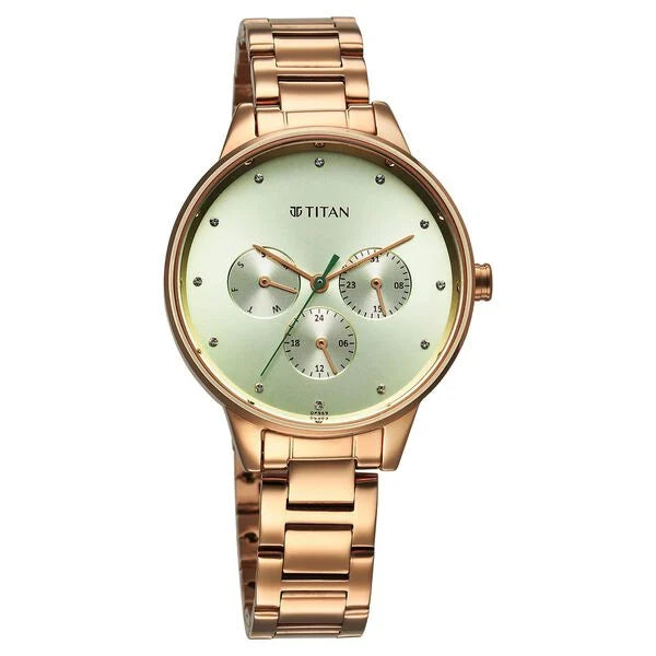 Titan Razzle Dazzle Quartz Analog Watch For Women - 2648WM09 - KRISHNA WATCH COMPANY