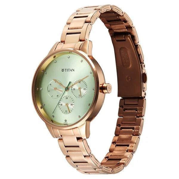 Titan Razzle Dazzle Quartz Analog Watch For Women - 2648WM09 - KRISHNA WATCH COMPANY