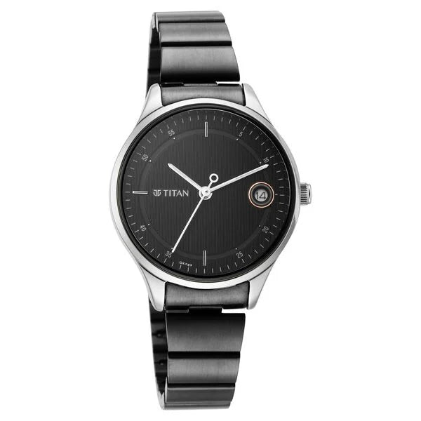 Titan Workwear Women Watch With Stainless Steel Strap - 2649KM01 - KRISHNA WATCH COMPANY