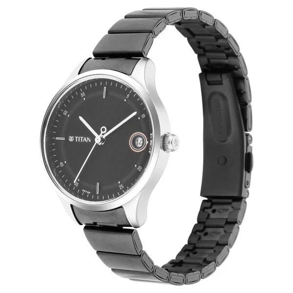 Titan Workwear Women Watch With Stainless Steel Strap - 2649KM01 - KRISHNA WATCH COMPANY