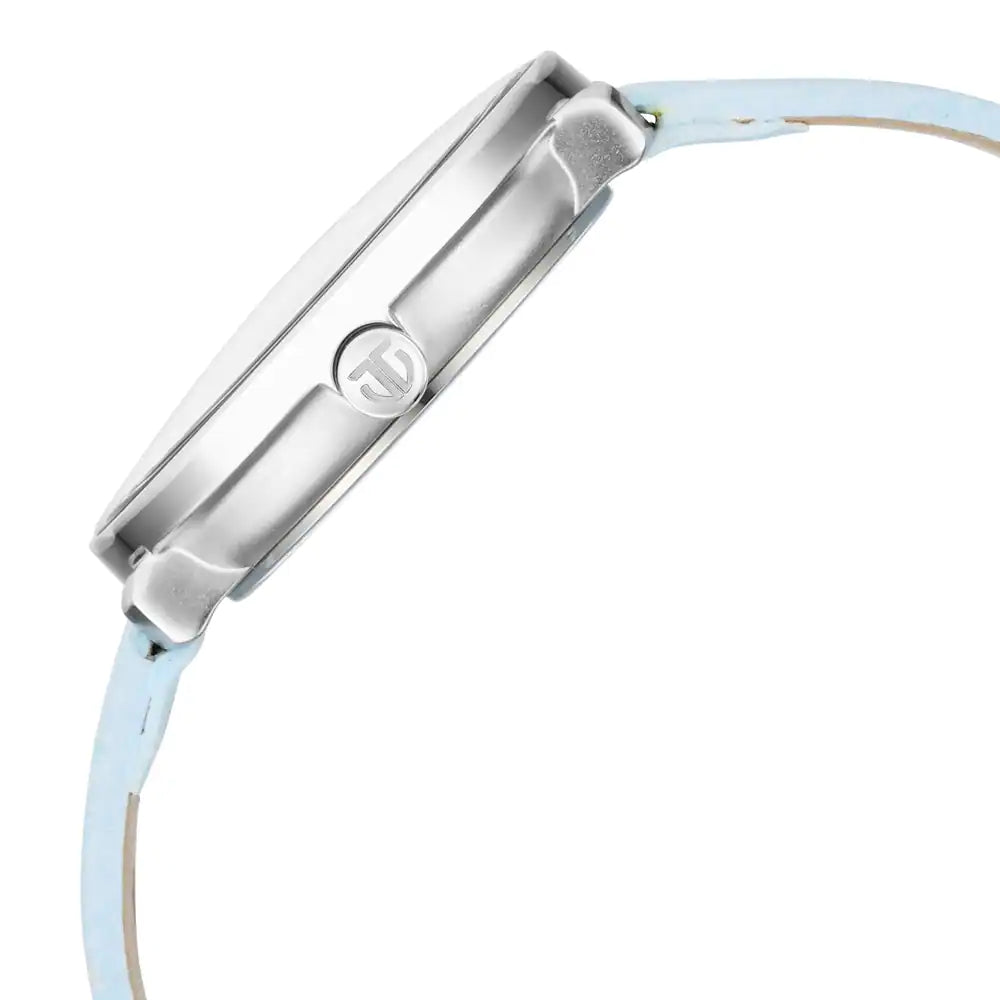 Titan Pastel Dreams Silver Dial Blue Leather Strap Watch NQ2651SL04 - KRISHNA WATCH COMPANY