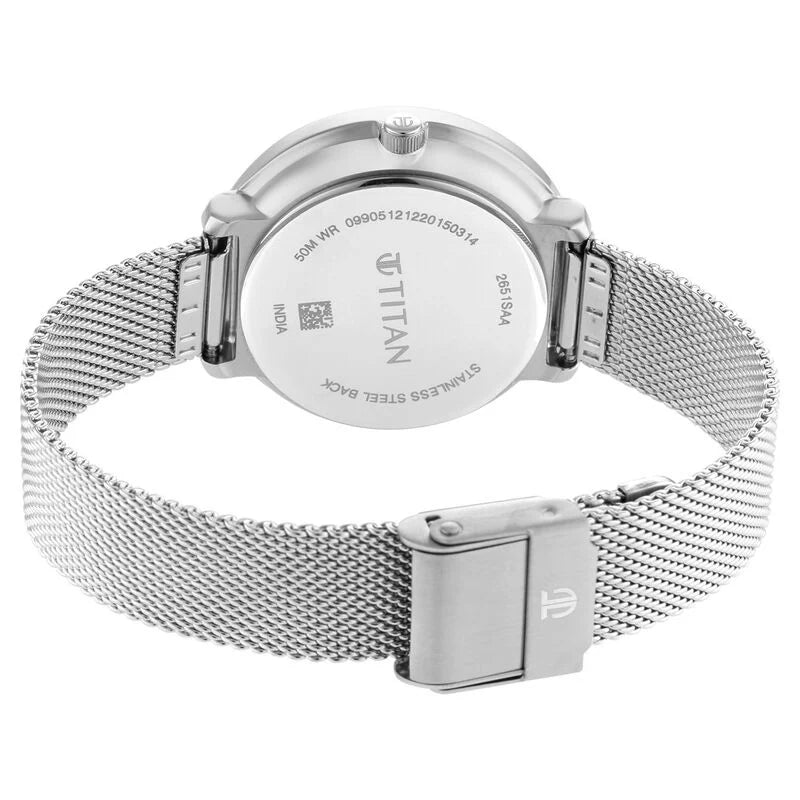Titan Women's Svelte Black Multi-Function Watch with Metal Strap / 2651SM01 - KRISHNA WATCH COMPANY