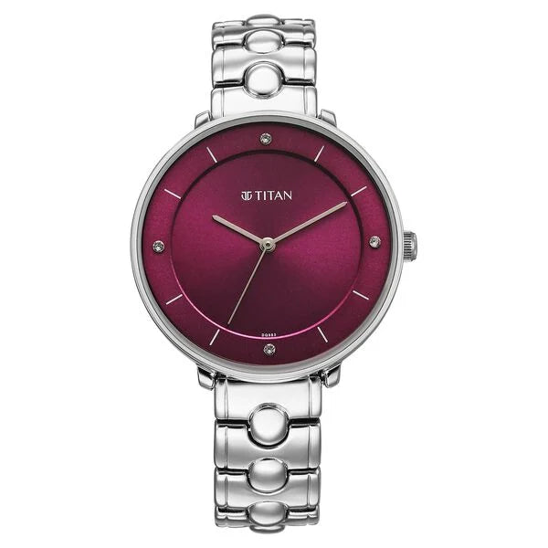 Titan Workwear Quartz Analog Watch For Women - 2651SM09 - KRISHNA WATCH COMPANY