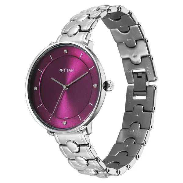Titan Workwear Quartz Analog Watch For Women - 2651SM09 - KRISHNA WATCH COMPANY