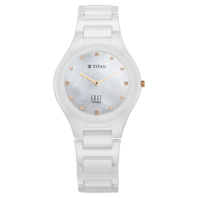Titan Edge Ceramic Quartz Watch for Women - 2653KC03 - KRISHNA WATCH COMPANY