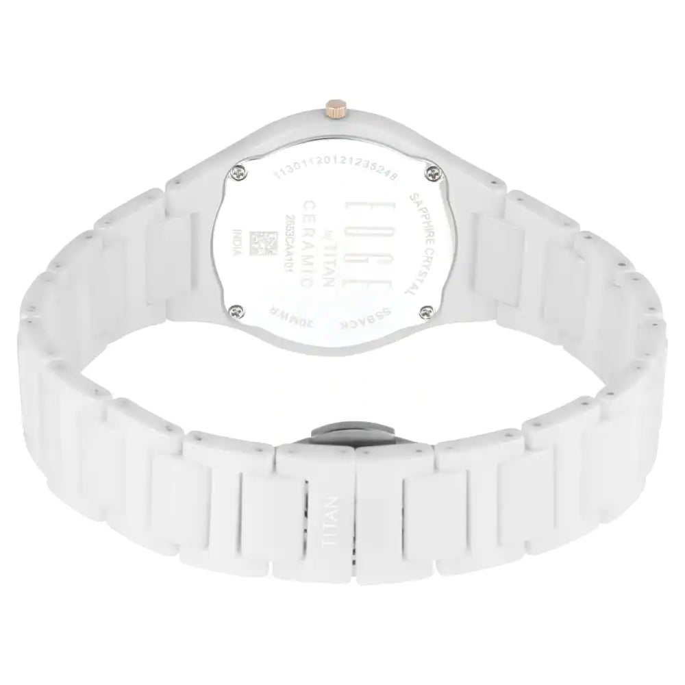 Titan Edge in Ceramic - Slimmest Watch NQ2653QC04 (DK796) - KRISHNA WATCH COMPANY