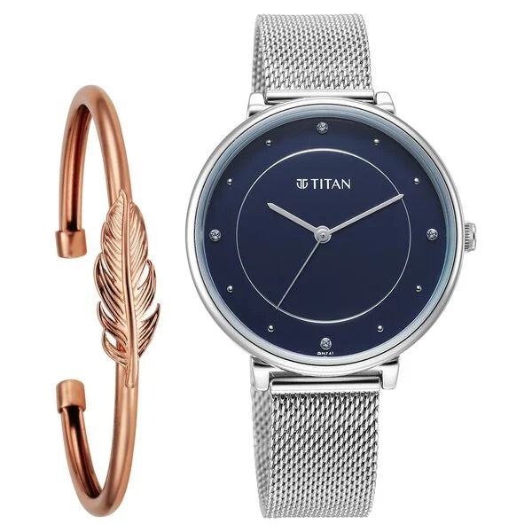 Titan Purple Stackables Quartz Analog Watch for Women - 2673SM04F - KRISHNA WATCH COMPANY