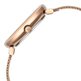 Titan Purple Stackables Quartz Analog Pink Dial Stainless Steel Strap Watch for Women 2673wm04f