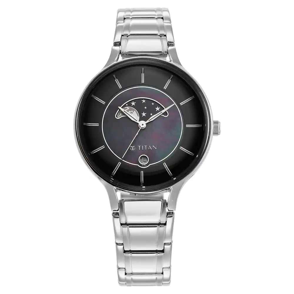 Titan Premium Workwear with Black Dial Analog with Date Function 2674SM01 - KRISHNA WATCH COMPANY
