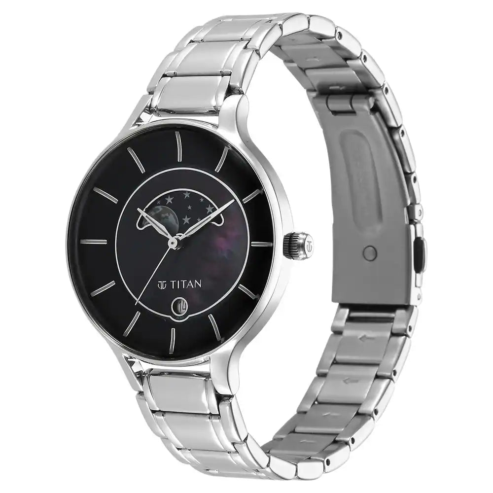 Titan Premium Workwear with Black Dial Analog with Date Function 2674SM01 - KRISHNA WATCH COMPANY