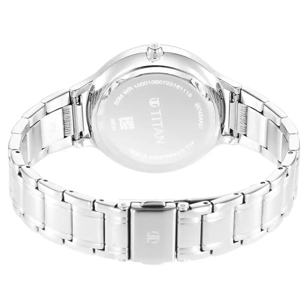 Titan Premium Workwear with Black Dial Analog with Date Function 2674SM01 - KRISHNA WATCH COMPANY