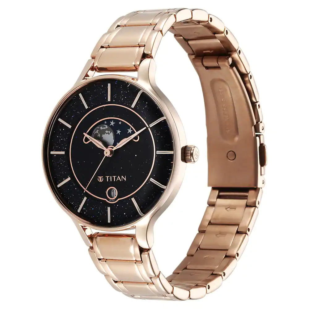 Titan Premium Workwear with Blue Dial Analog with Date Function 2674WM01 - KRISHNA WATCH COMPANY