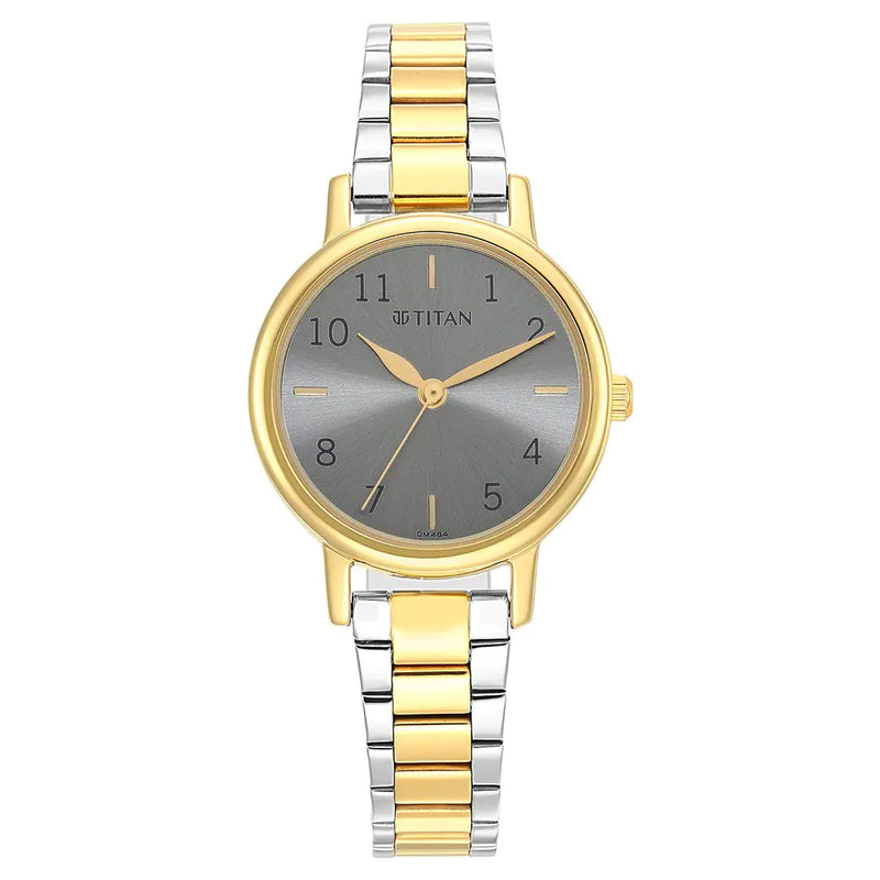 Titan Ladies Karishma Grey Dial Metal Strap Watch - 2678BM01 - KRISHNA WATCH COMPANY