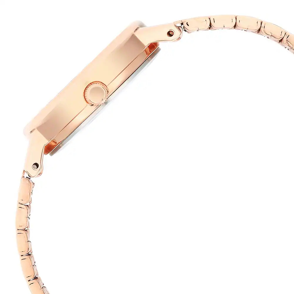 Titan Ladies Karishma Rose Gold Dial Metal Strap Watch 2678WM01 - KRISHNA WATCH COMPANY