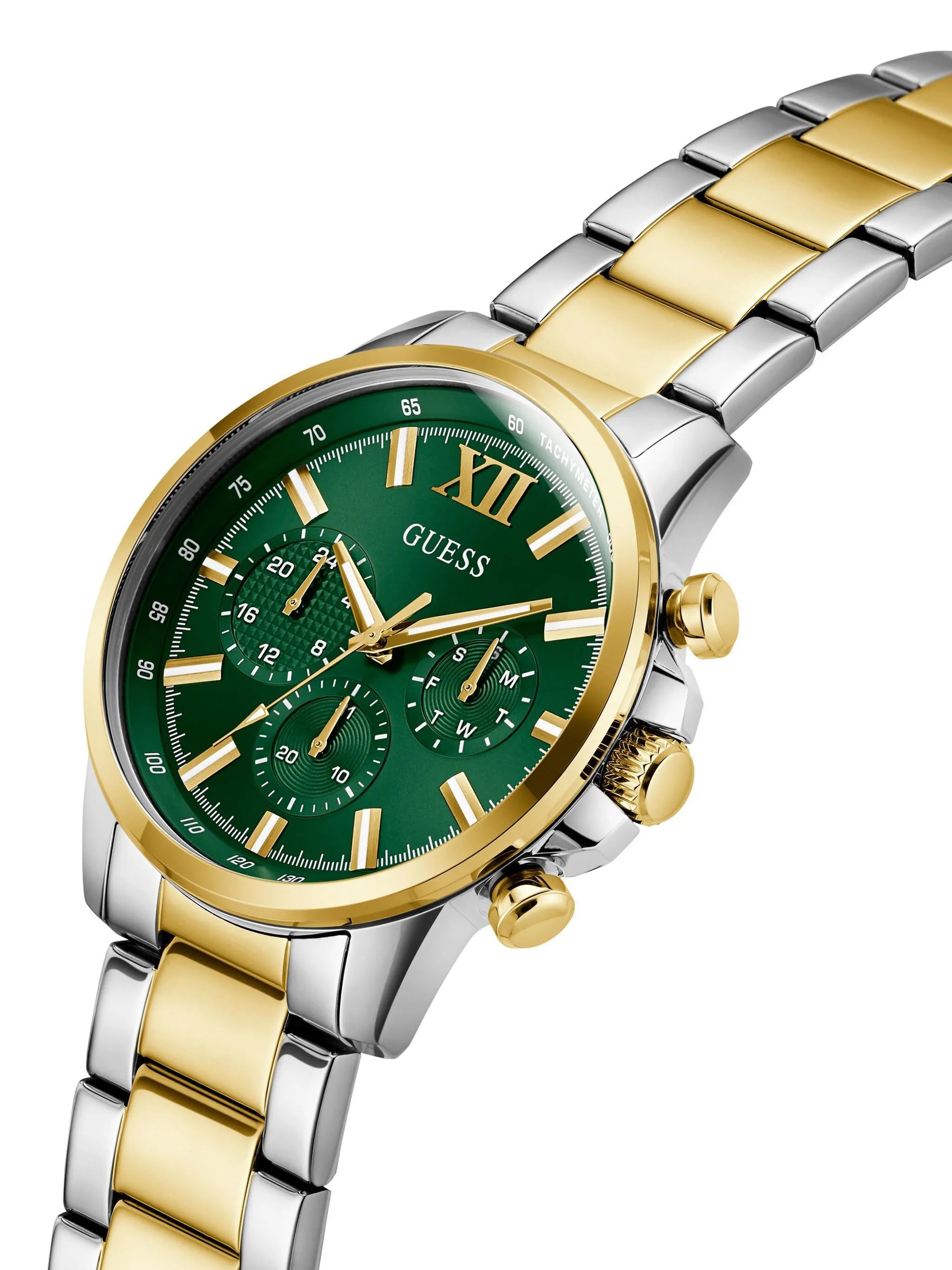 GUESS Mens Two Tone Multi-function Watch - GW0900G5 - KRISHNA WATCH COMPANY