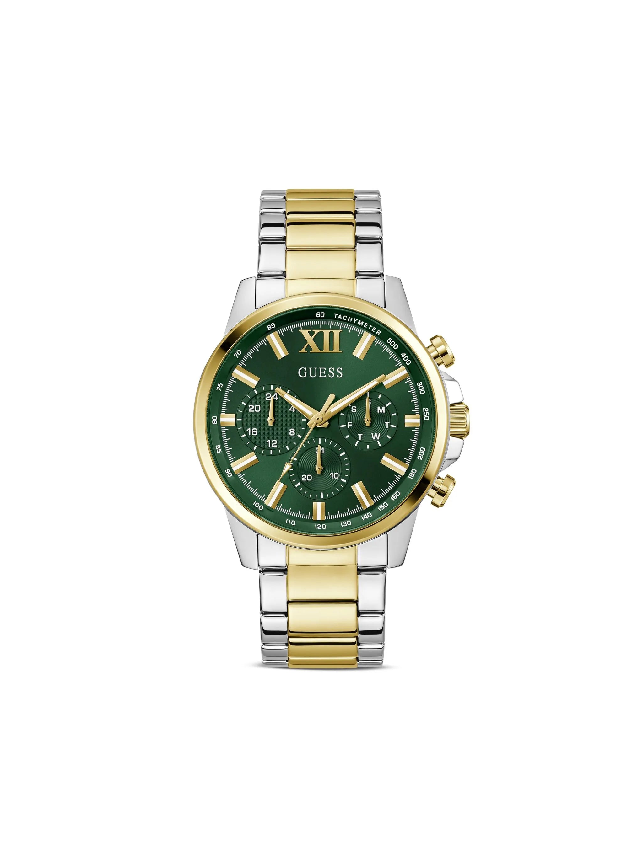 GUESS Mens Two Tone Multi-function Watch - GW0900G5 - KRISHNA WATCH COMPANY