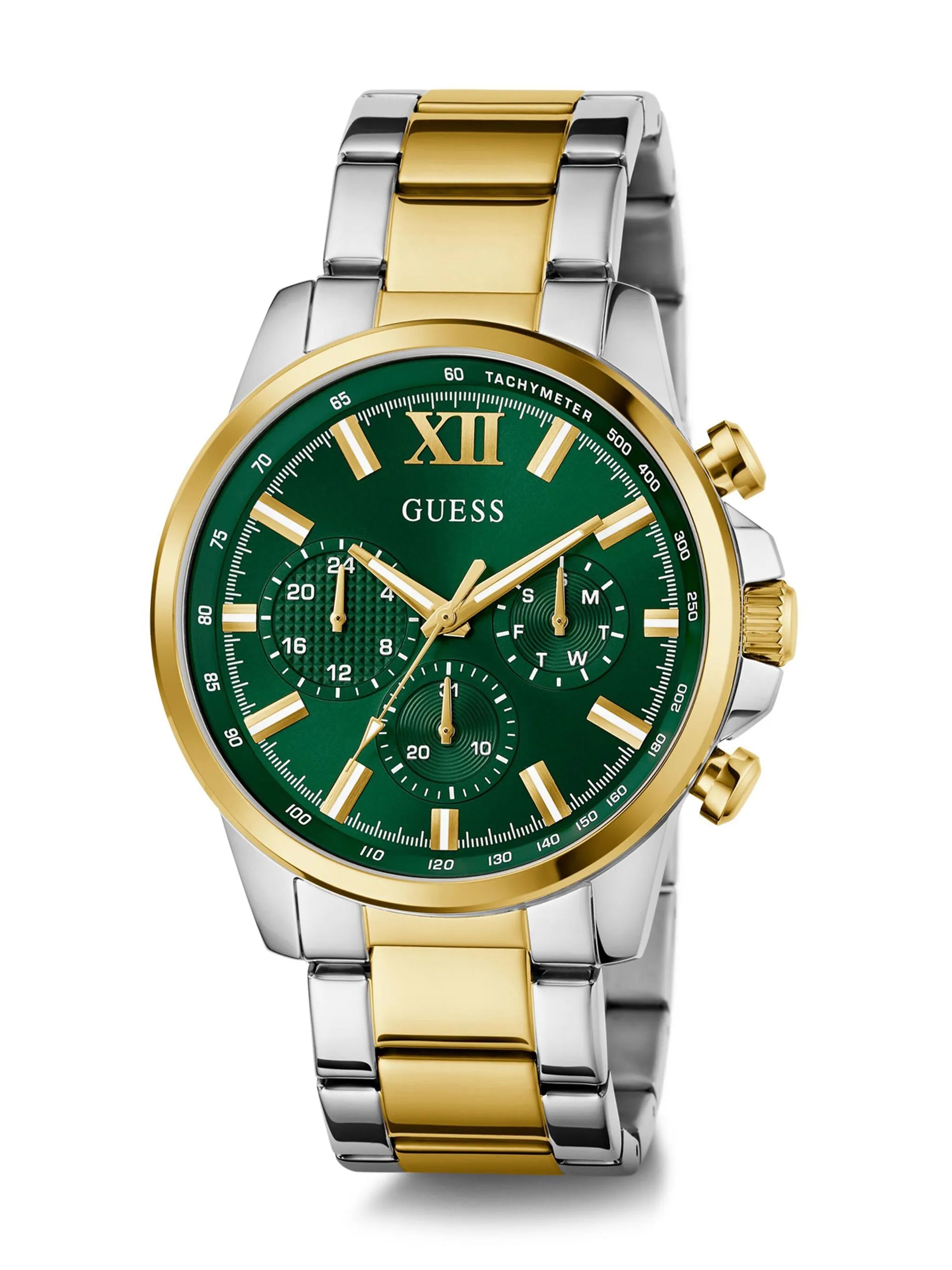 GUESS Mens Two Tone Multi-function Watch - GW0900G5 - KRISHNA WATCH COMPANY