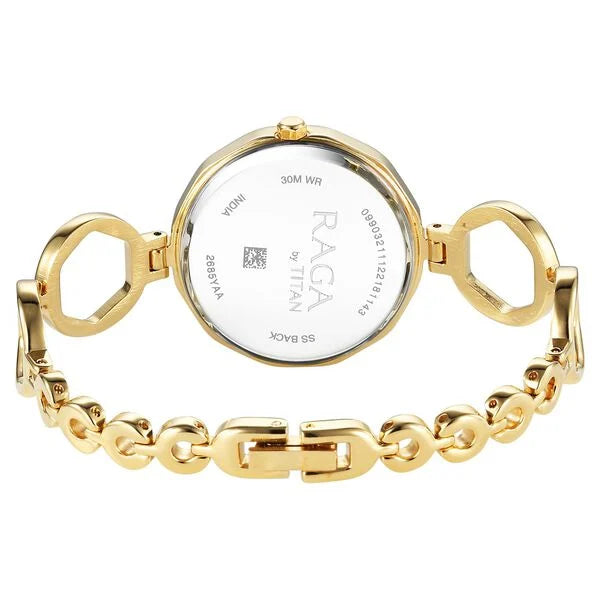 Titan Raga Viva Golden Dial Watch for Women 2685ym01 - KRISHNA WATCH COMPANY