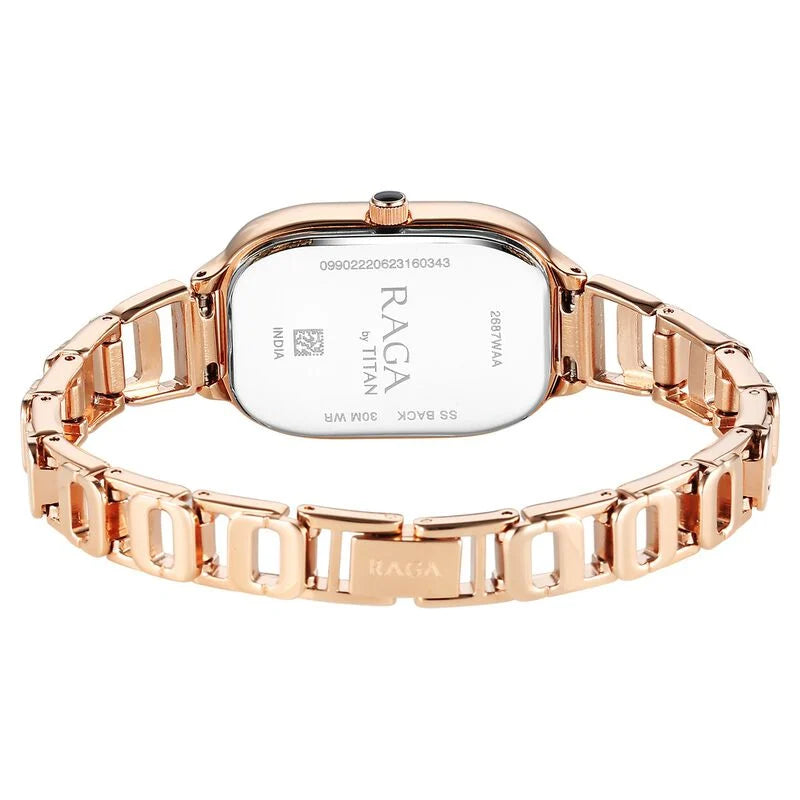 Titan Raga Chic Quartz Analog Black Dial Watch for Women - 2687WM01 - KRISHNA WATCH COMPANY