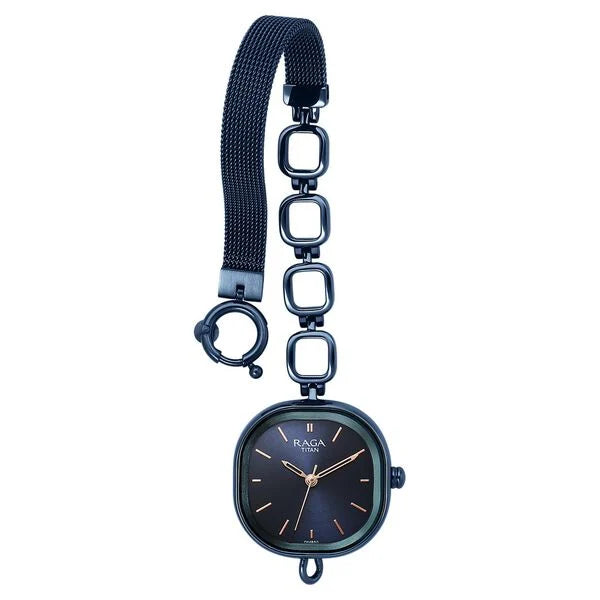 Titan Raga Delight Blue Dial Metals Strap Watch 2693QM01 - KRISHNA WATCH COMPANY