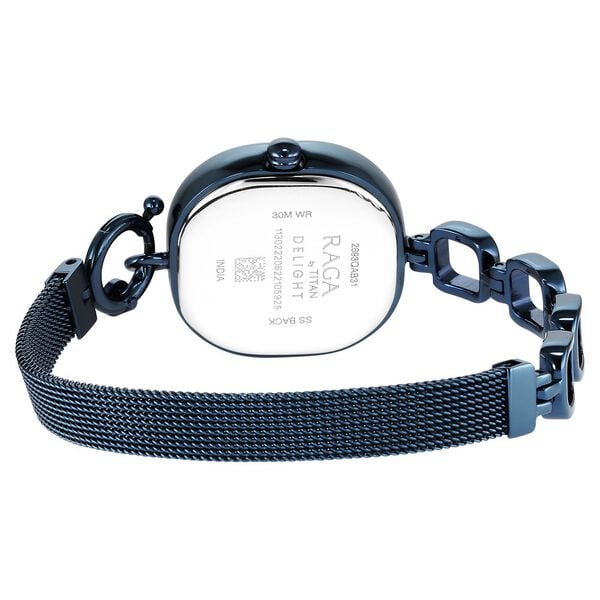 Titan Raga Delight Blue Dial Metals Strap Watch 2693QM01 - KRISHNA WATCH COMPANY
