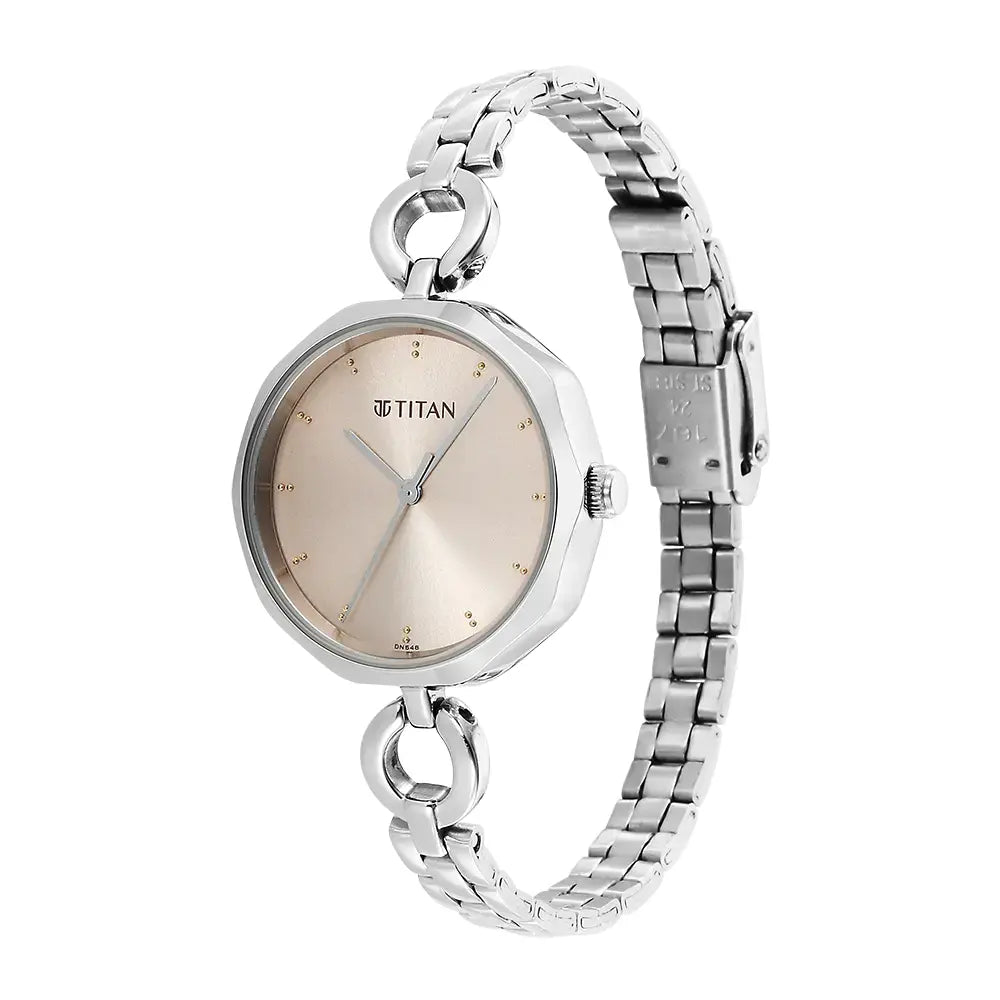 Titan Karishma Silver Dial Watch 2702SM01 - KRISHNA WATCH COMPANY