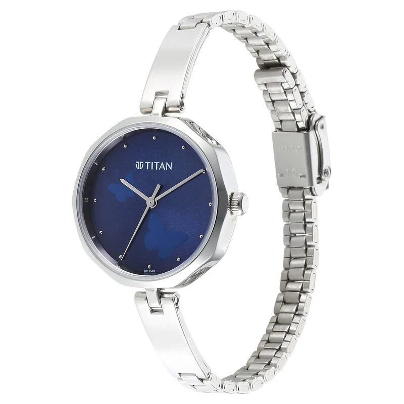 Titan Karishma Quartz Analog Blue Dial Watch for Women - 2702SM02 - KRISHNA WATCH COMPANY
