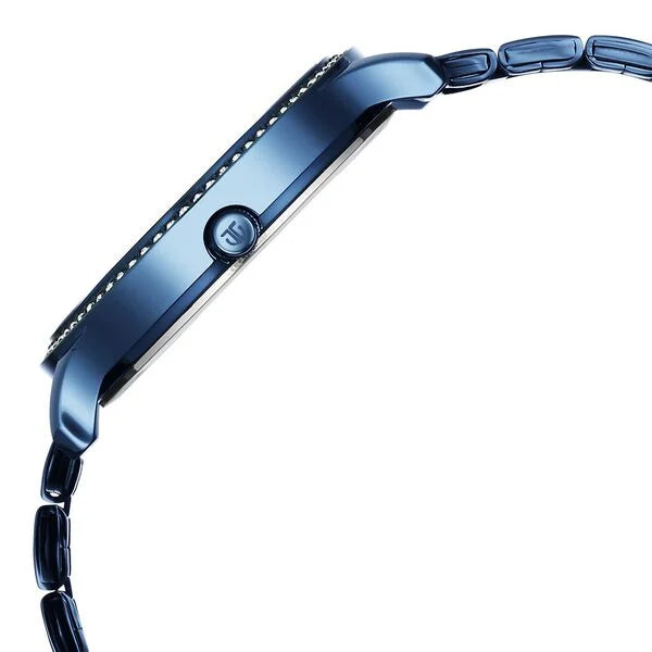 Titan Secluded Quartz Analog Blue Acetate Dial Stainless Steel Strap Watch For Women 2711qm01 - KRISHNA WATCH COMPANY