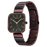 Titan Purple Stackables Quartz Analog Black Dial Stainless Steel Strap Watch for Women 2715KM01F - KRISHNA WATCH COMPANY