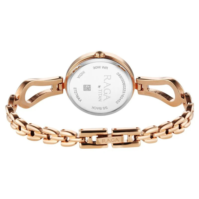 Titan Raga Rose Gold Dial Watch for Women - 2727WM01 - KRISHNA WATCH COMPANY